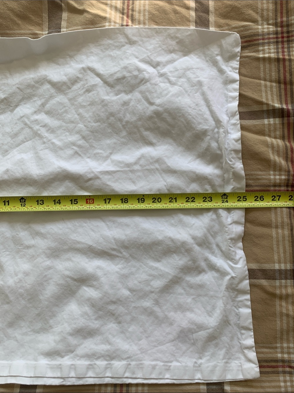 Bright white thick 100% cotton pillowcases, set of two